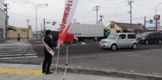 朝の街頭演説