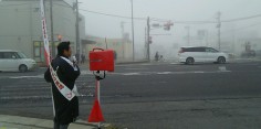 朝の街頭演説