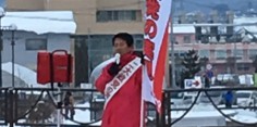朝の街頭演説／2017年総選挙後辻立ち16回目