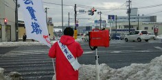 朝の街頭演説／2017年総選挙後辻立ち21回目