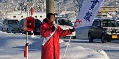 朝の街頭演説／2017年総選挙後辻立ち23回目