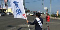 朝の街頭演説／2017年総選挙後辻立40回目