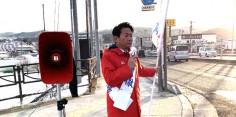 朝の街頭演説／2017年総選挙後辻立94回目