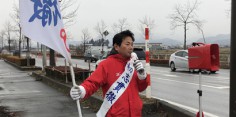 朝の街頭演説／2017年総選挙後辻立98回目