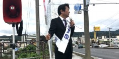 朝の街頭演説／2017年総選挙後辻立105回目