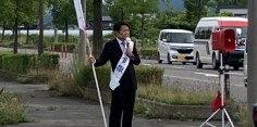 朝の街頭演説／2017年総選挙後辻立130回目