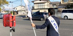 朝の街頭演説／2021年総選挙後街頭3回目