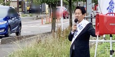 朝の街頭演説　2021年総選挙後街頭72回目