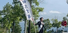 朝の街頭演説　2021年総選挙後街頭130回目