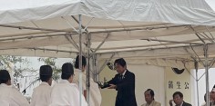 会津まつり「先人感謝祭」玉ぐし奉奠