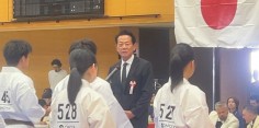 東日本大震災復興支援チャリティー身体障がい者チャリティｰ第19回オープントーナメント全福島空手道選手権大会開会式